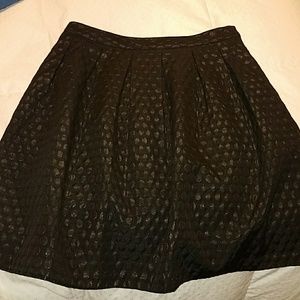 Black pleated skirt